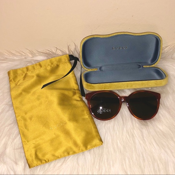 Gucci Accessories - Gucci Acetate Sunglasses w/Lime Green Velvet Case